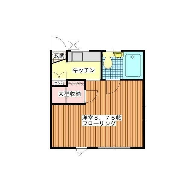 MKコーポ 104号室 間取り