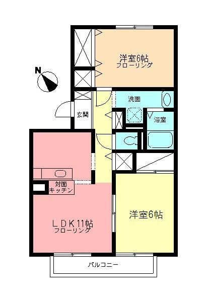 フォーレ・カメリア 202号室 間取り