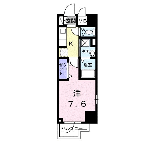 スアヴィス平塚八千代 603号室 間取り