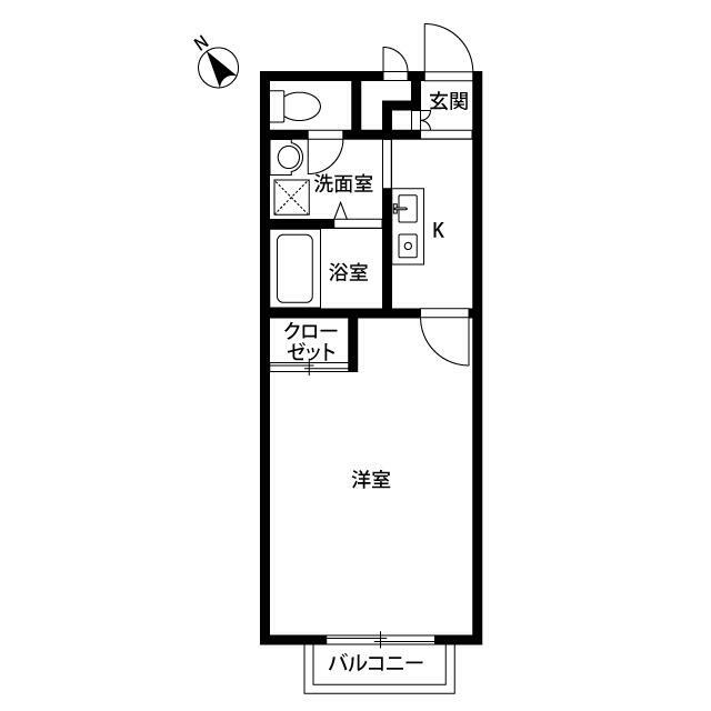 アンプルール　クラージュ　逗子Ａ 間取り