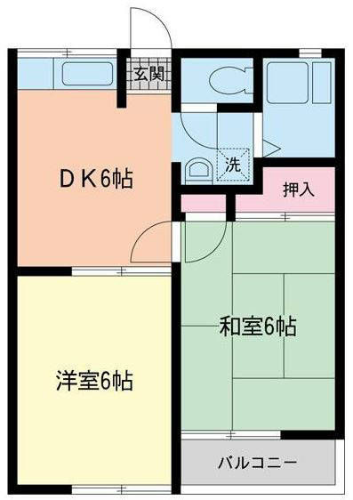 マリンコーポ鎌倉Ｂ 間取り