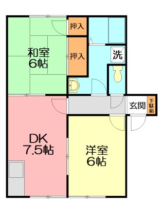 ソレイユ湘南 103号室 間取り
