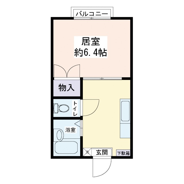 コーポFUDA 203号室 間取り