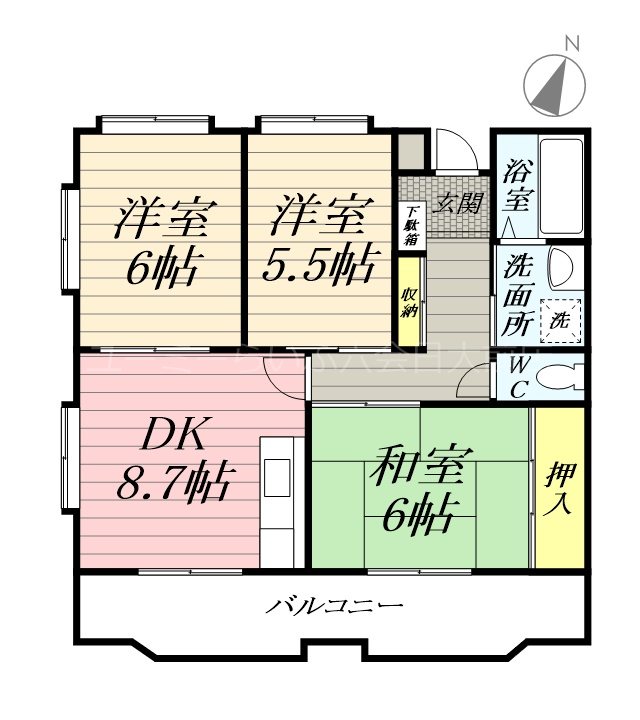 第２サニーハイツ 301号室 間取り
