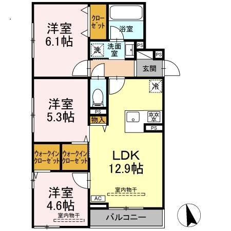 (仮称)トリシア円行2丁目プロジェクト 間取り