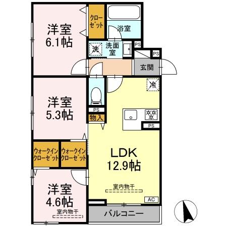 (仮称)トリシア円行2丁目プロジェクト 間取り