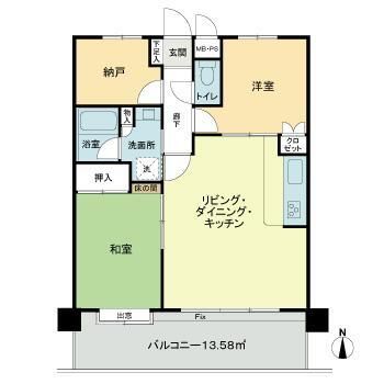 ライオンズマンション茅ケ崎第２ 間取り