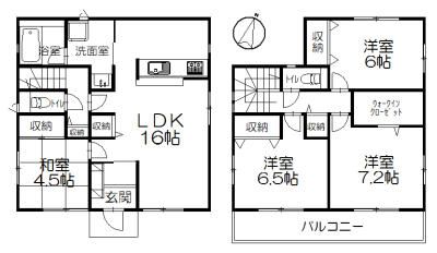 菱沼２丁目貸家 間取り