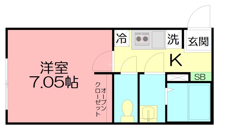 カインドネス辻堂South 301号室 間取り