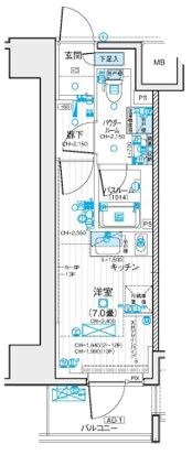 デュオステージ藤沢 902号室 間取り