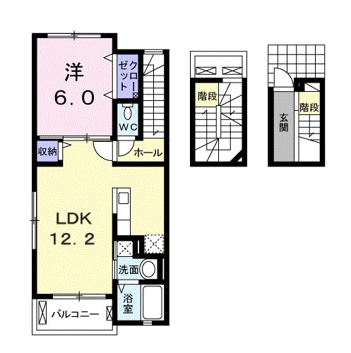 アクア　パエーゼ 303号室 間取り