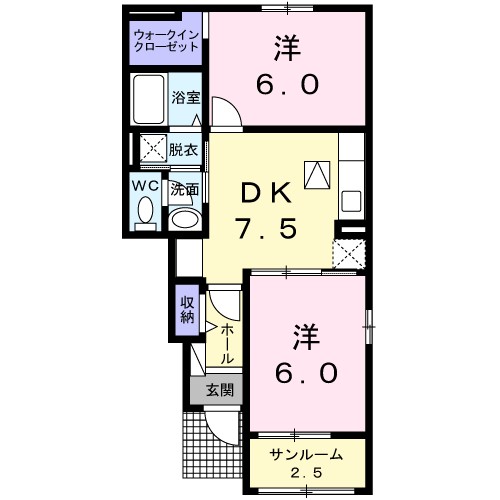 ブルックレジデンス 102号室 間取り