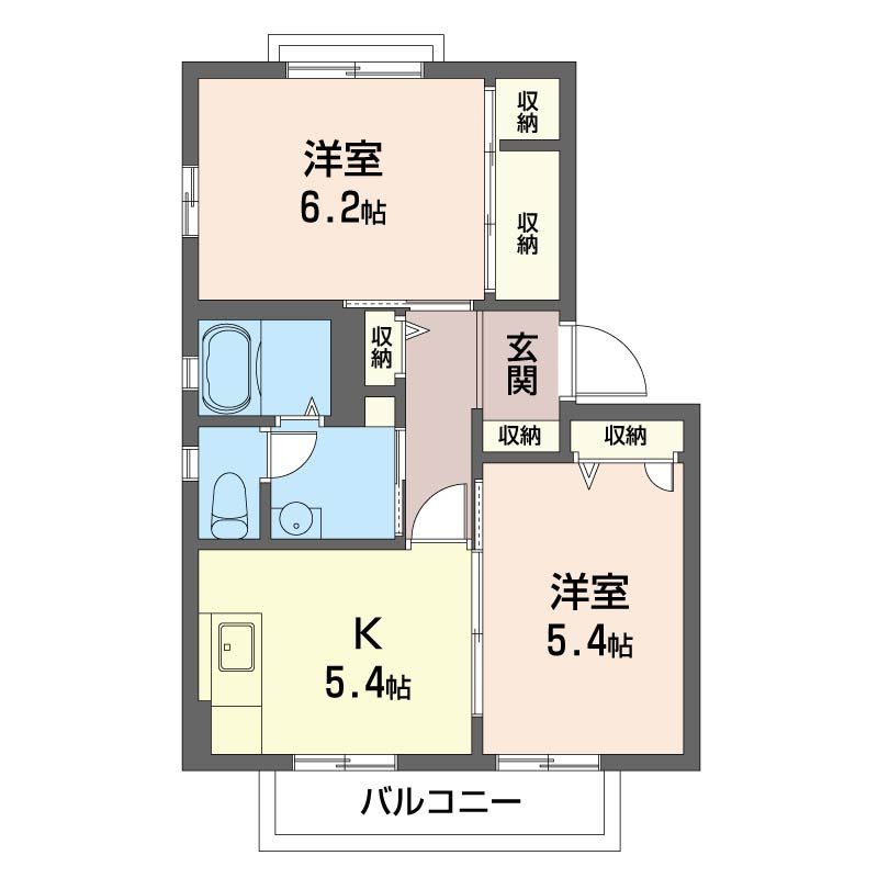 相生ハイツ 201号室 間取り