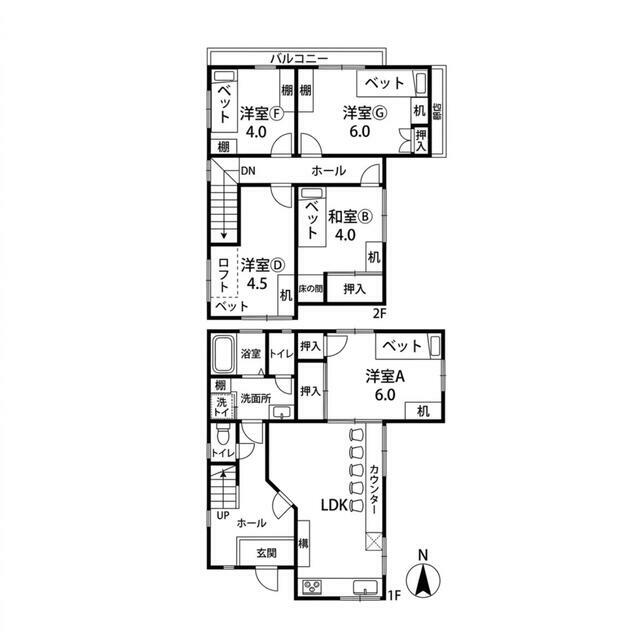 ＯＲＡＮＧＥ　ＨＯＵＳＥ 間取り