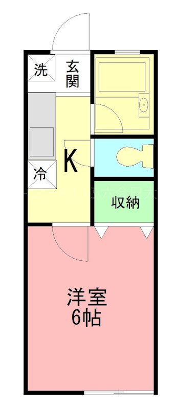 グリーンツー 105号室 間取り