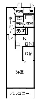 ヴィラペンディーオ 205号室 間取り