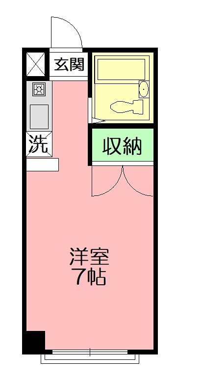 レインボーハイツ 303号室 間取り