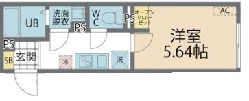 カインドネス本厚木Ｅａｓｔ 102号室 間取り