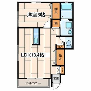 リビオン藤沢Ａ 103号室 間取り