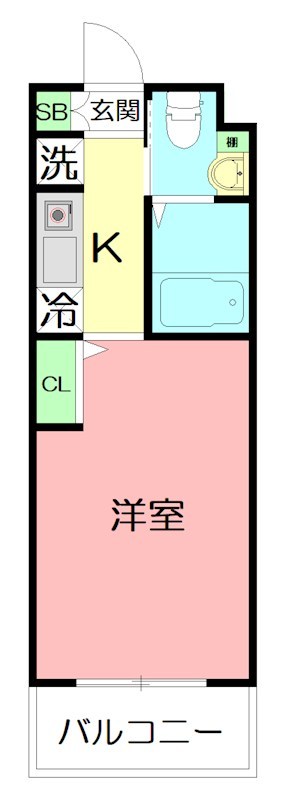 レジデンス朝日町 402号室 間取り
