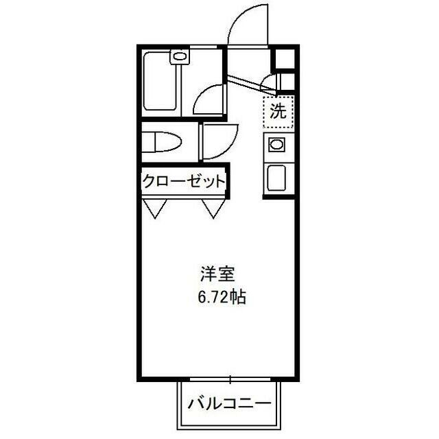 クレシアⅠ 205号室 間取り