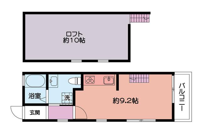 HS 201号室 間取り