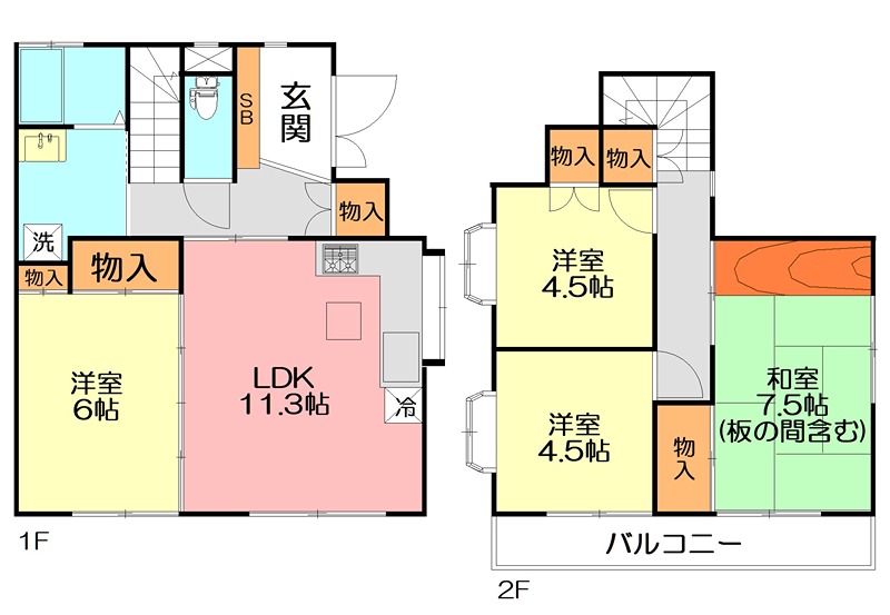 Ｒｉｖｉｅｒｅ　Ｓａｋｕｒａ 間取り