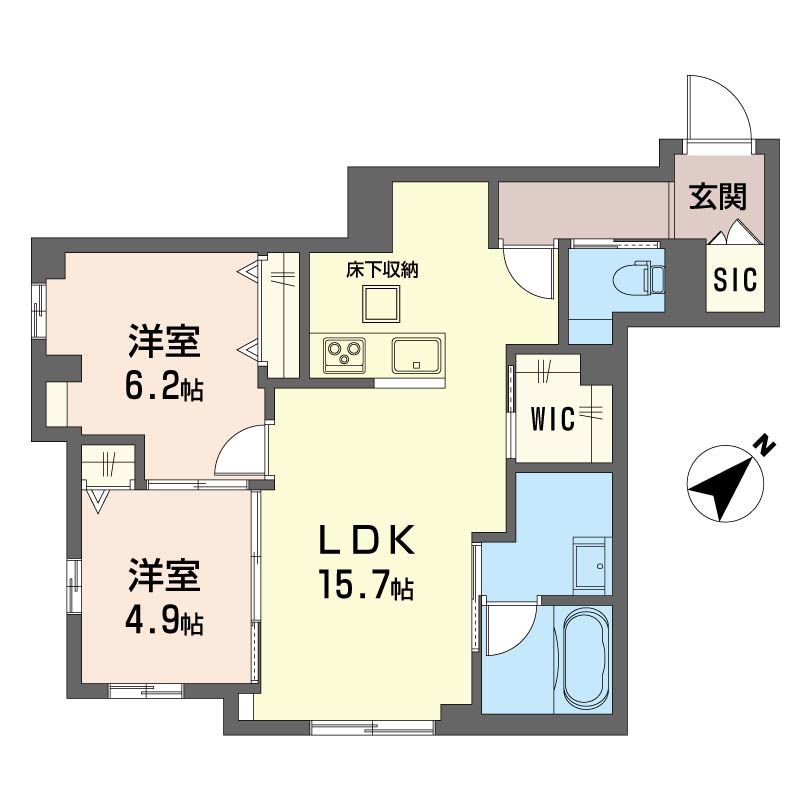 MAISON DE HINODE 101号室 間取り
