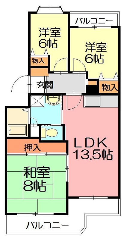エクレール本鵠沼 間取り
