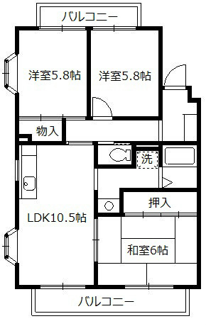クレスト湘南 間取り