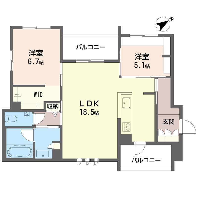 ＦＤＩ　Ｃａｓａ片瀬江ノ島Ⅰ 間取り