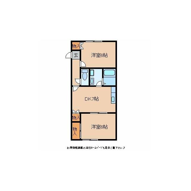 シャルマンドミール桜堂 106号室 間取り