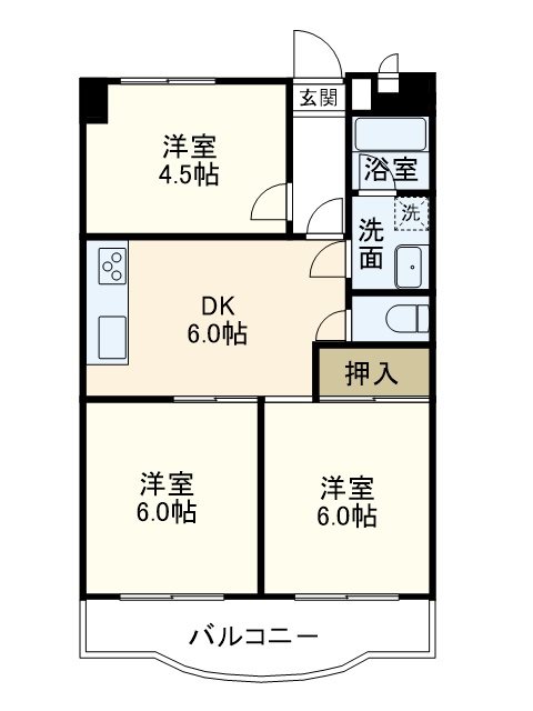 高正ハイツ 204号室 間取り