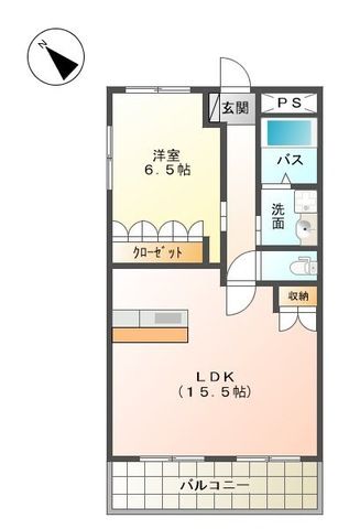 スカイヒルズ 0405号室 間取り