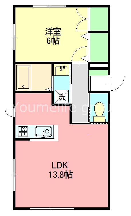 ドエル　アサヒ 間取り
