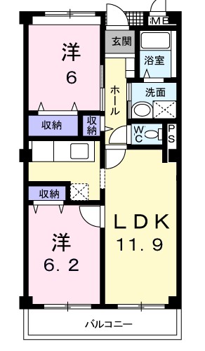 フォレスト湘南 305号室 間取り