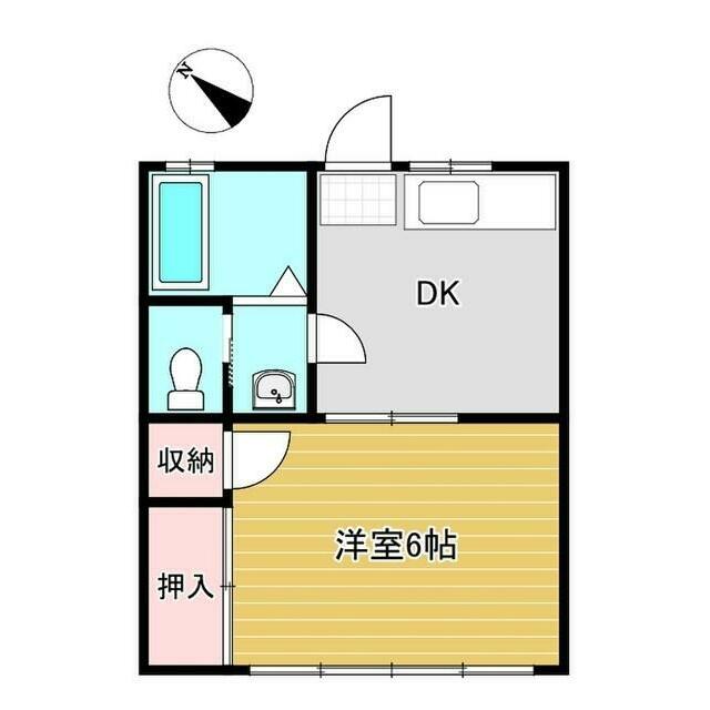 プラネットフォレスト 210号室 間取り