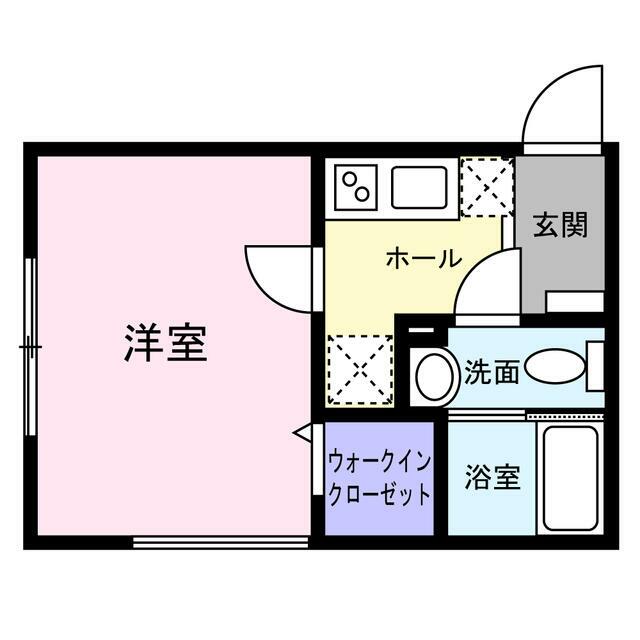 Raffine 102号室 間取り