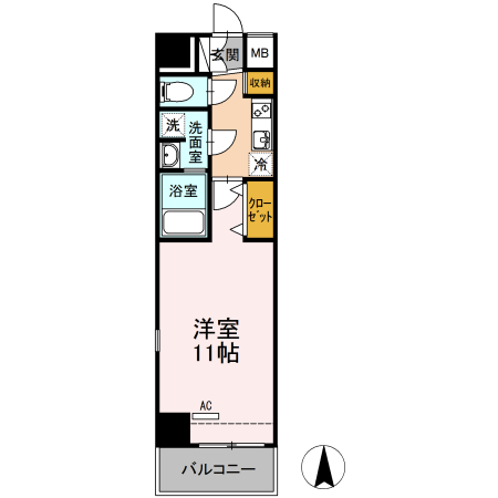 アイケー扇町 606号室 間取り