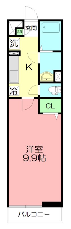リブリ・CHELSEA大船 201号室 間取り
