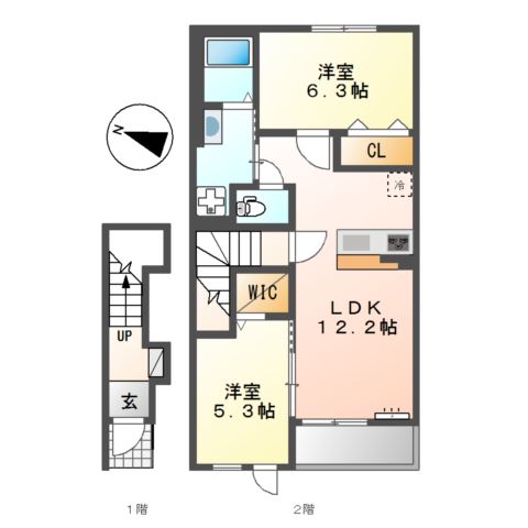 Ｌａｖｉｅｒｅ（ラヴィエール） 間取り
