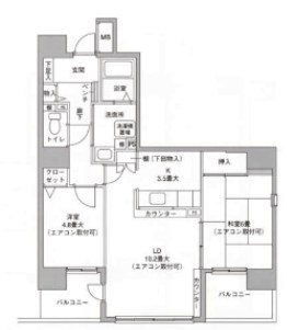 エテルニテ（S） 302号室 間取り