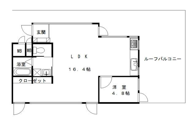 k2 ビル 302号室 間取り
