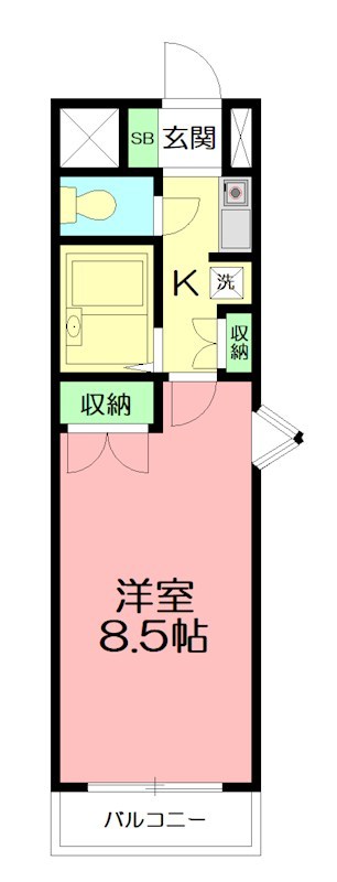 リバーサイドパレス 311号室 間取り