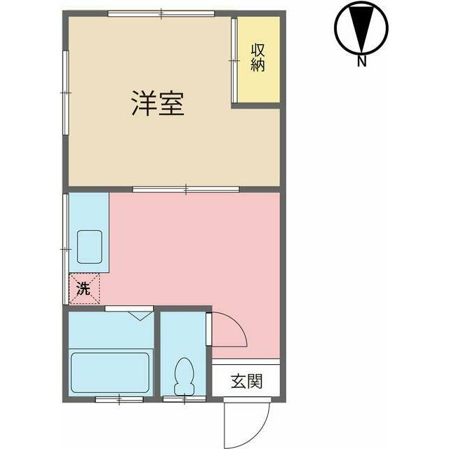 原田アパート 201号室 間取り