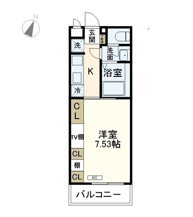 ポルテ しおん 0102号室 間取り