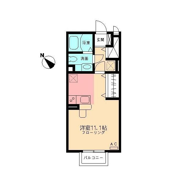 モナリエ 206号室 間取り