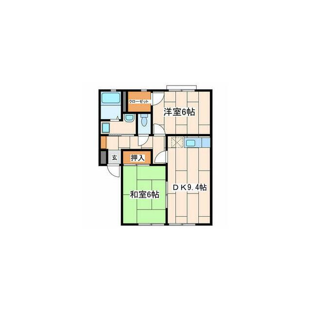 ウィンドワード 2102号室 間取り