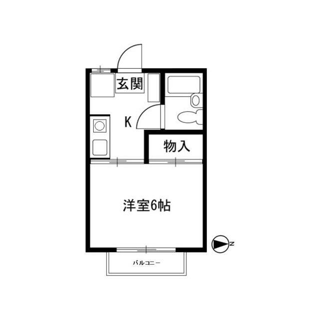 キャスルＴ・Ｗ 203号室 間取り