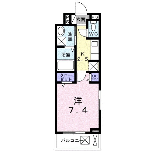 レスト　ジェイ 201号室 間取り
